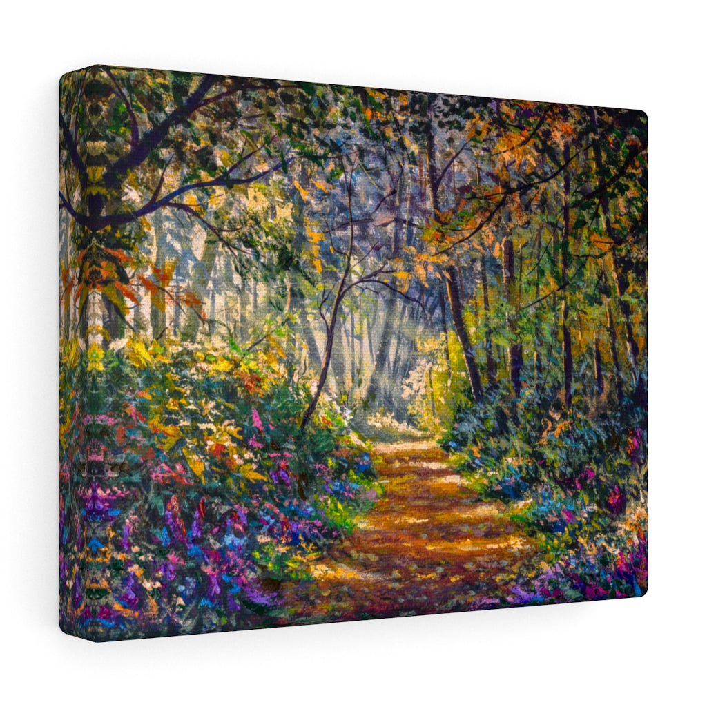 Forest Path With Flowers