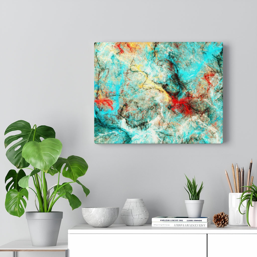 Teal Marble Watercolor