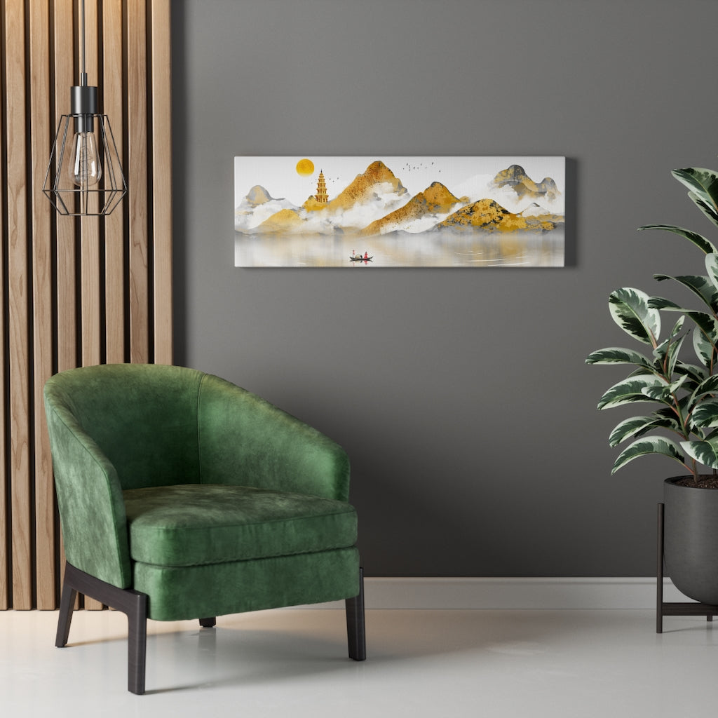 Asian Style Golden Landscape