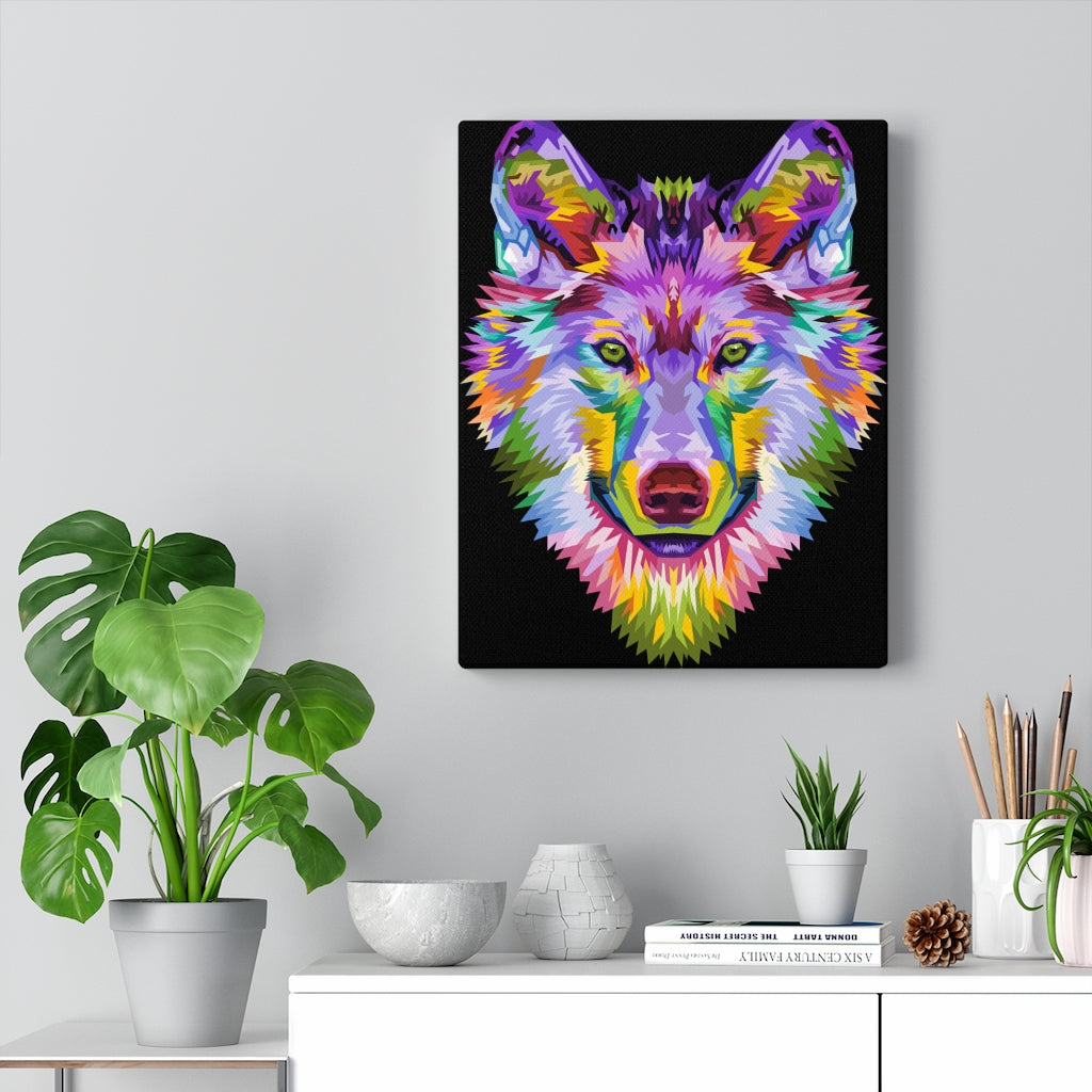 Wolf Face Vivid Art