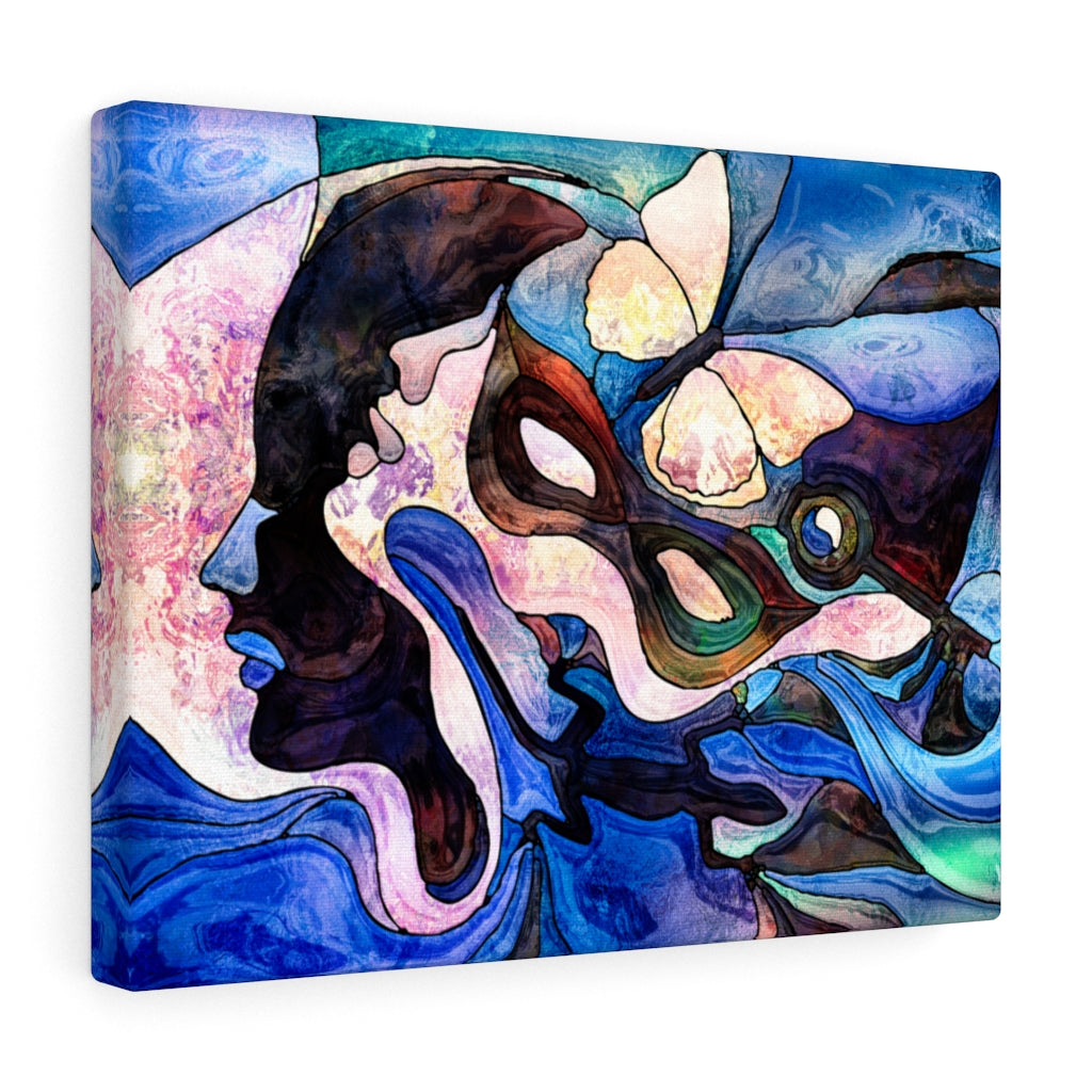 Stained Glass Mask Butterfly Lizard & Key