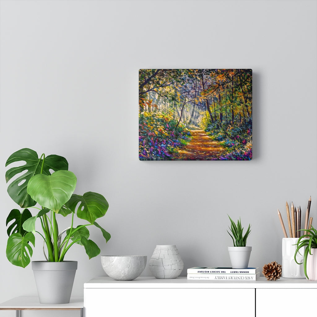Forest Path With Flowers