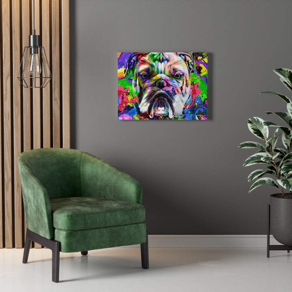 Bulldog Vivid Pop Art