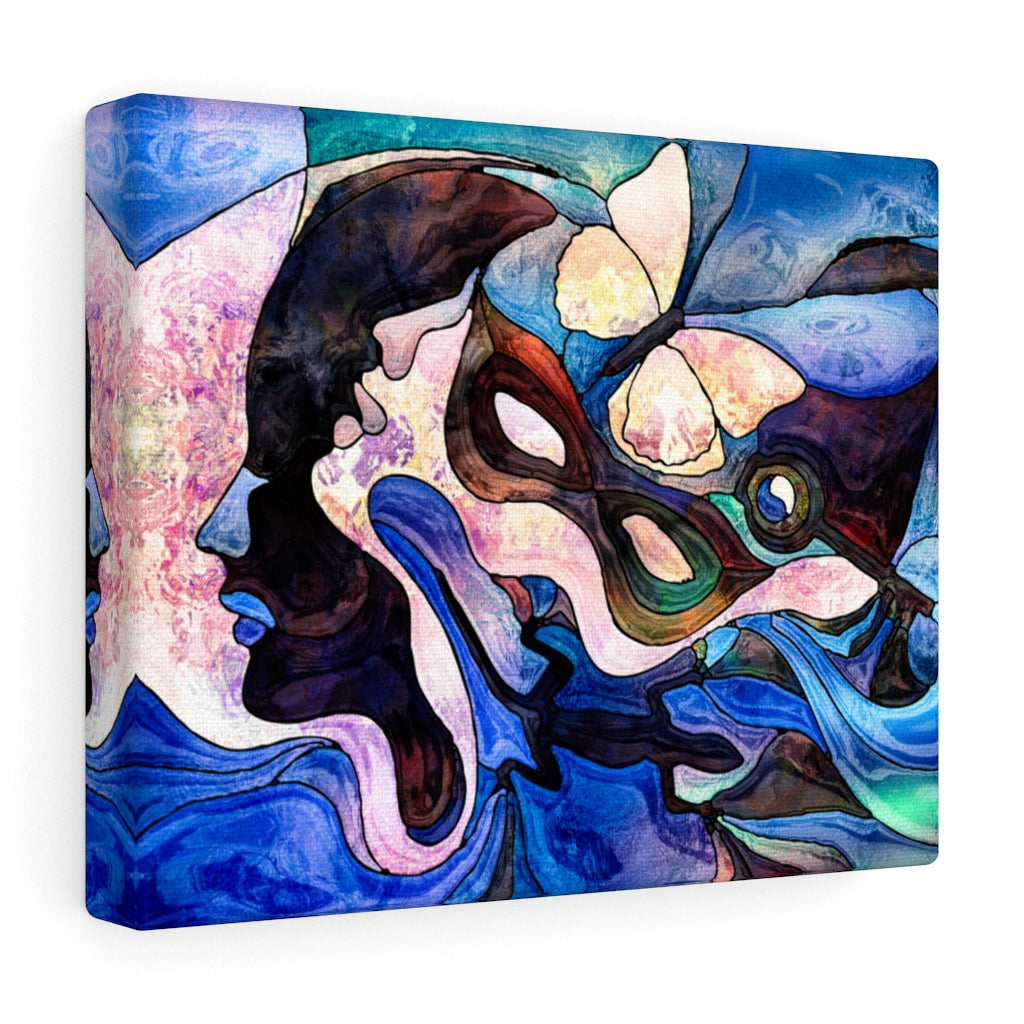 Stained Glass Mask Butterfly Lizard & Key