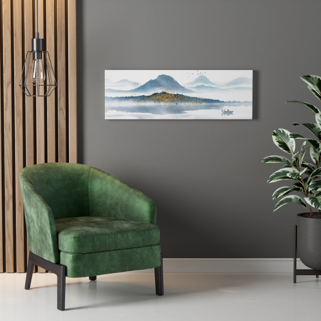 Misty Mountain Oceanside Landscape