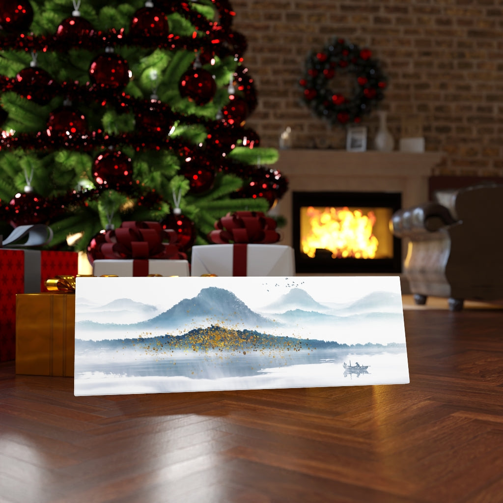 Misty Mountain Oceanside Landscape
