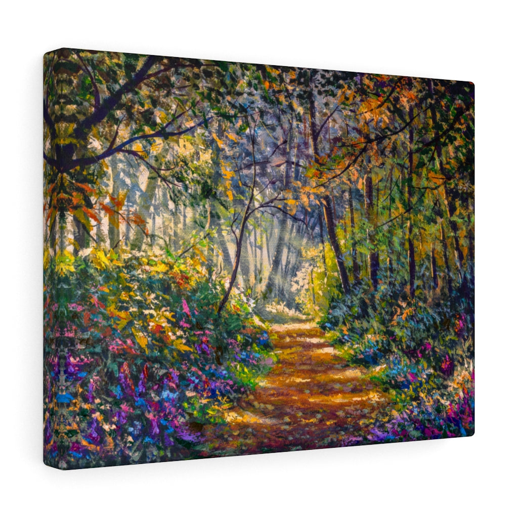 Forest Path With Flowers