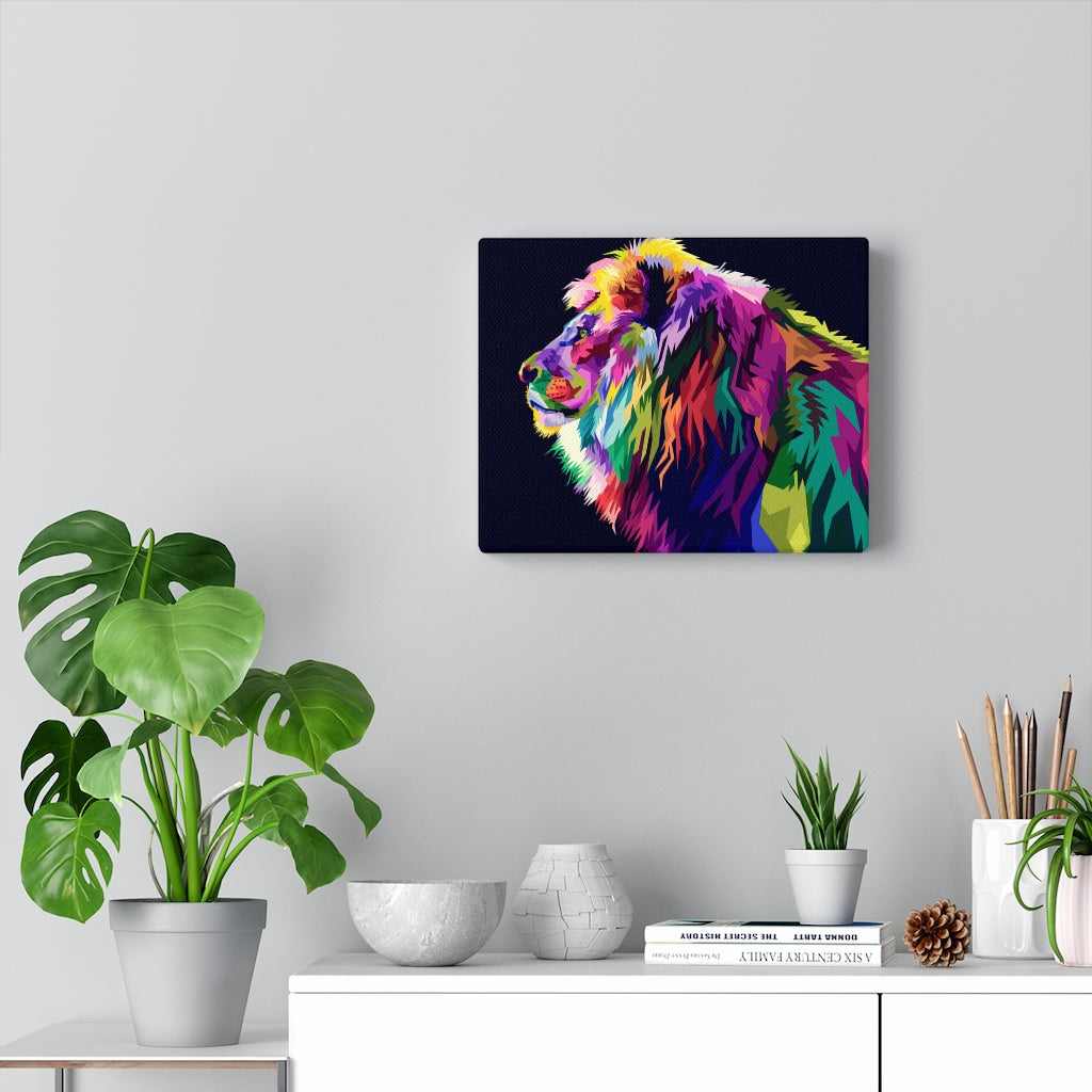 Lion Profile Vivid Color
