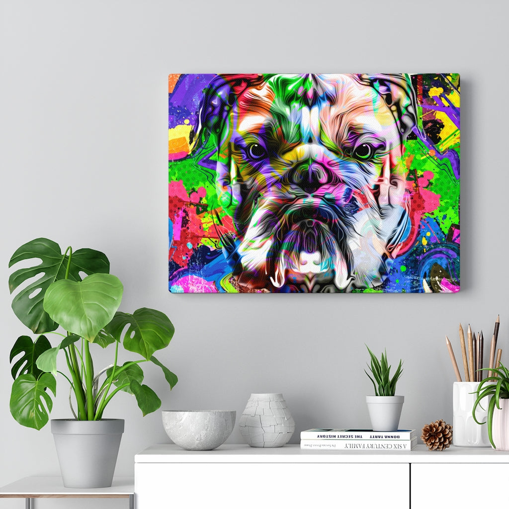 Bulldog Vivid Pop Art