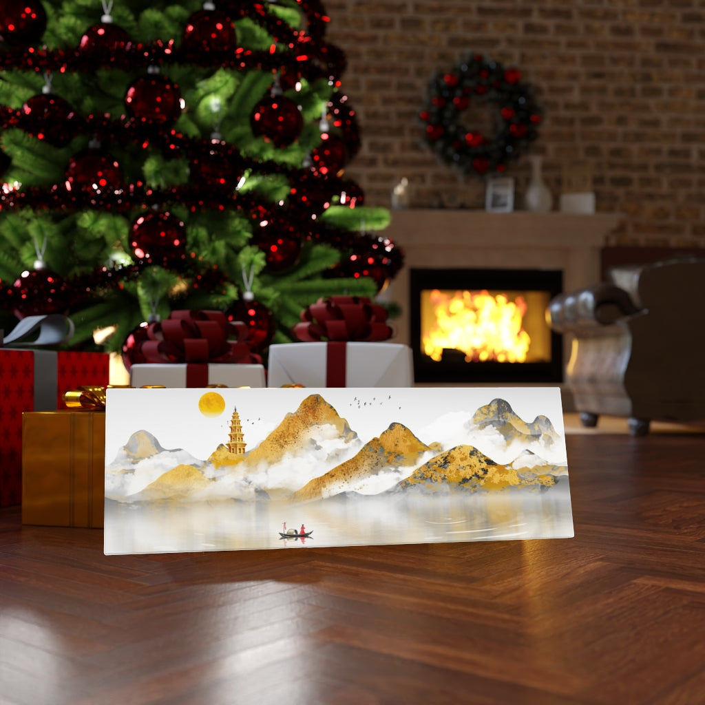 Asian Style Golden Landscape