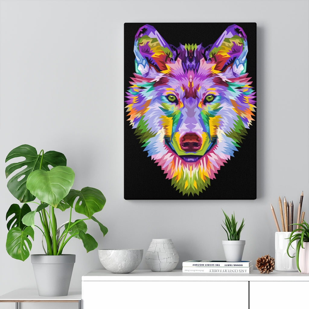 Wolf Face Vivid Art
