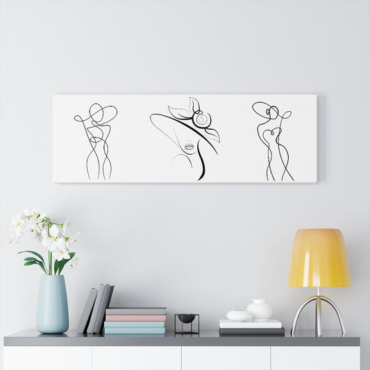 Feminine Figure with Hat Art