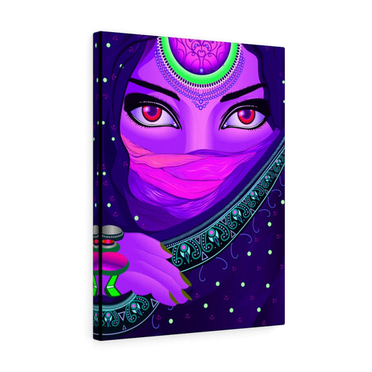 Indian Mystery Woman Red Eyes