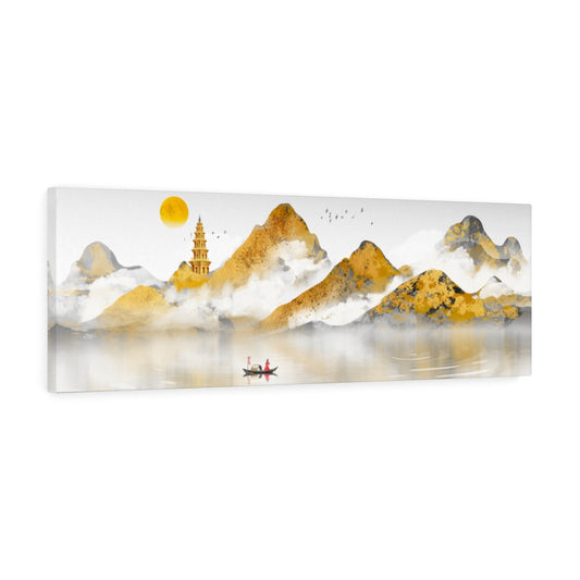 Asian Style Golden Landscape