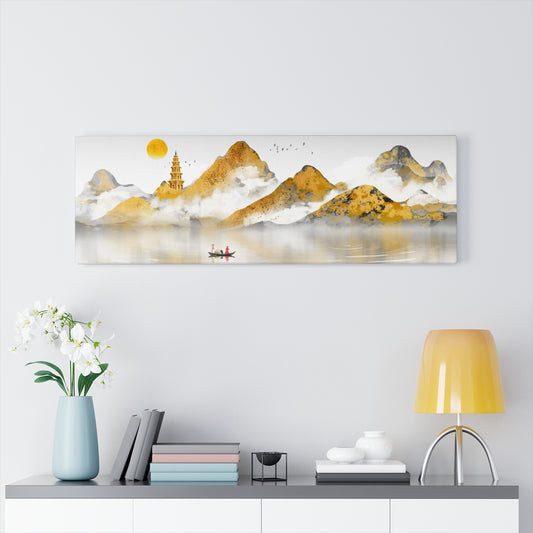Asian Style Golden Landscape