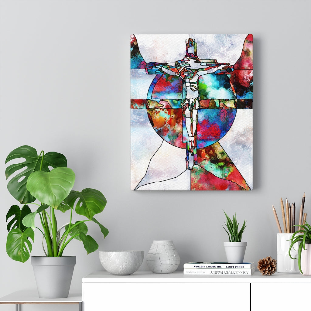 Christian Spectral Faith Cross Glass