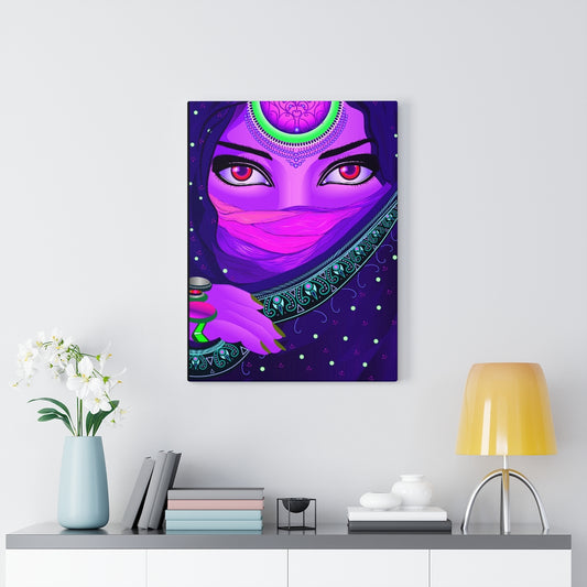 Indian Mystery Woman Red Eyes