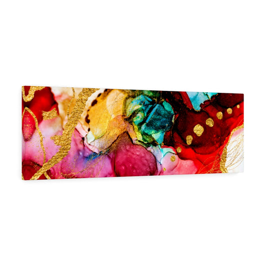 Imperial Red Gold Azure Abstract