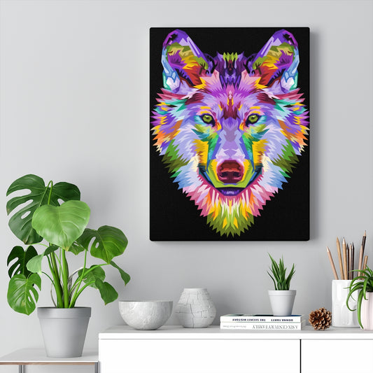 Wolf Face Vivid Art